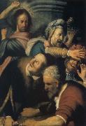 Christ Driving the Money Changers from the Temple REMBRANDT Harmenszoon van Rijn